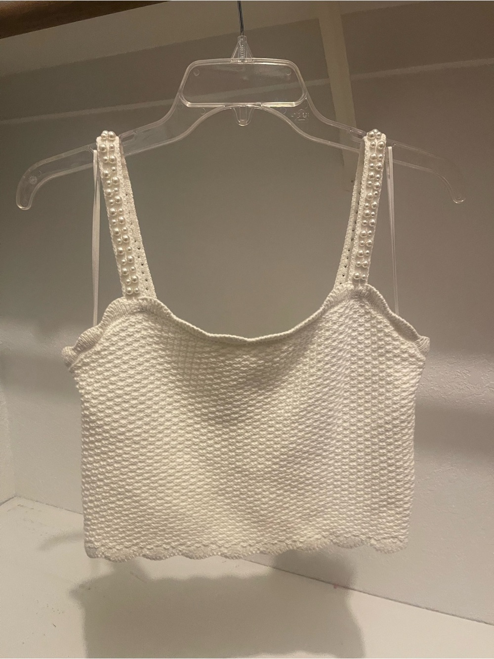 House of Harlow 1960 Crochet
Sleeveless Knit Cropped Top medium of white  Boho